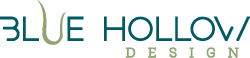 Blue Hollow Design Logo for Web